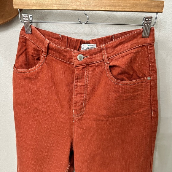 Zara TRF Collection Cotton Tencel High Rise Raw Hem Pants Size Medium - Picture 4 of 7